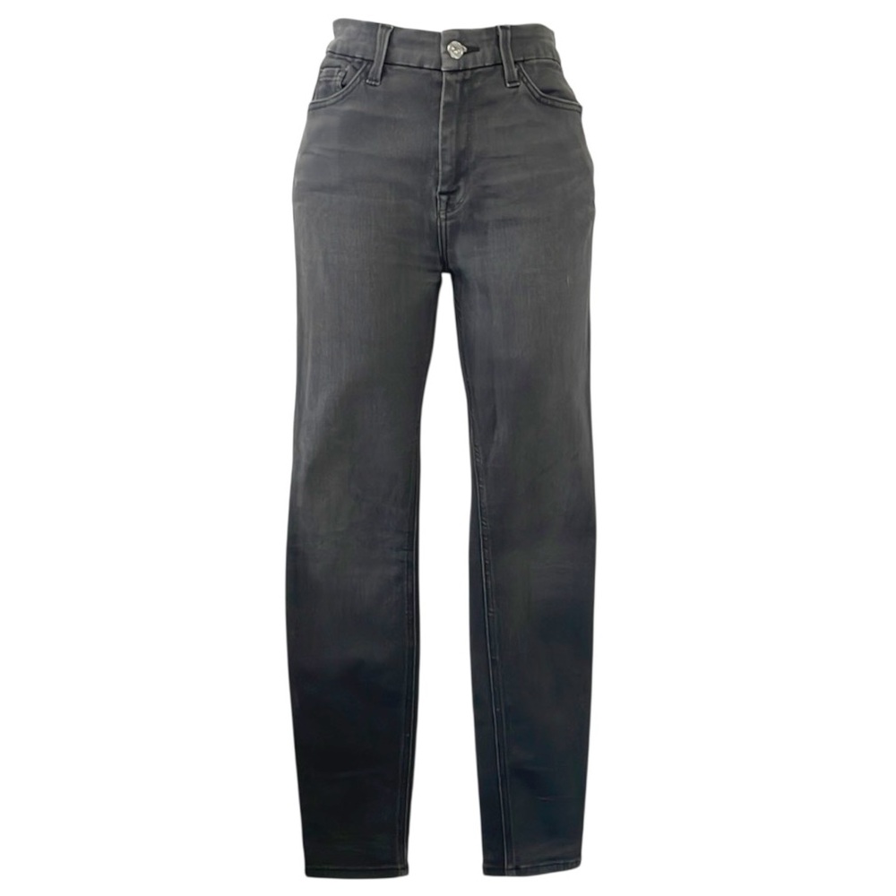 7 For All Mankind (B)air The High Waist Ankle Skinny Women Sz 28 Grey Stretch